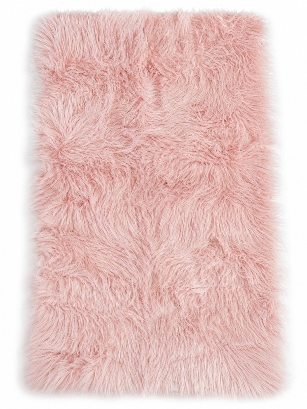 Luxurious Pink Faux Fur Rug